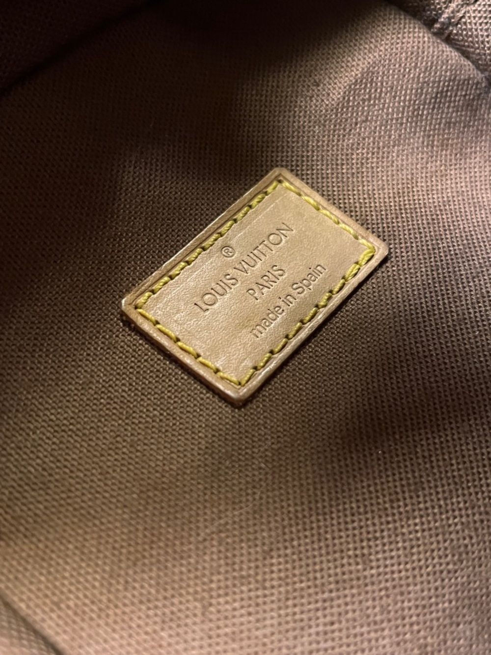 Louis Vuitton Brown Monogram Belt Bag with Gold Accents - Picture 4 of 6
